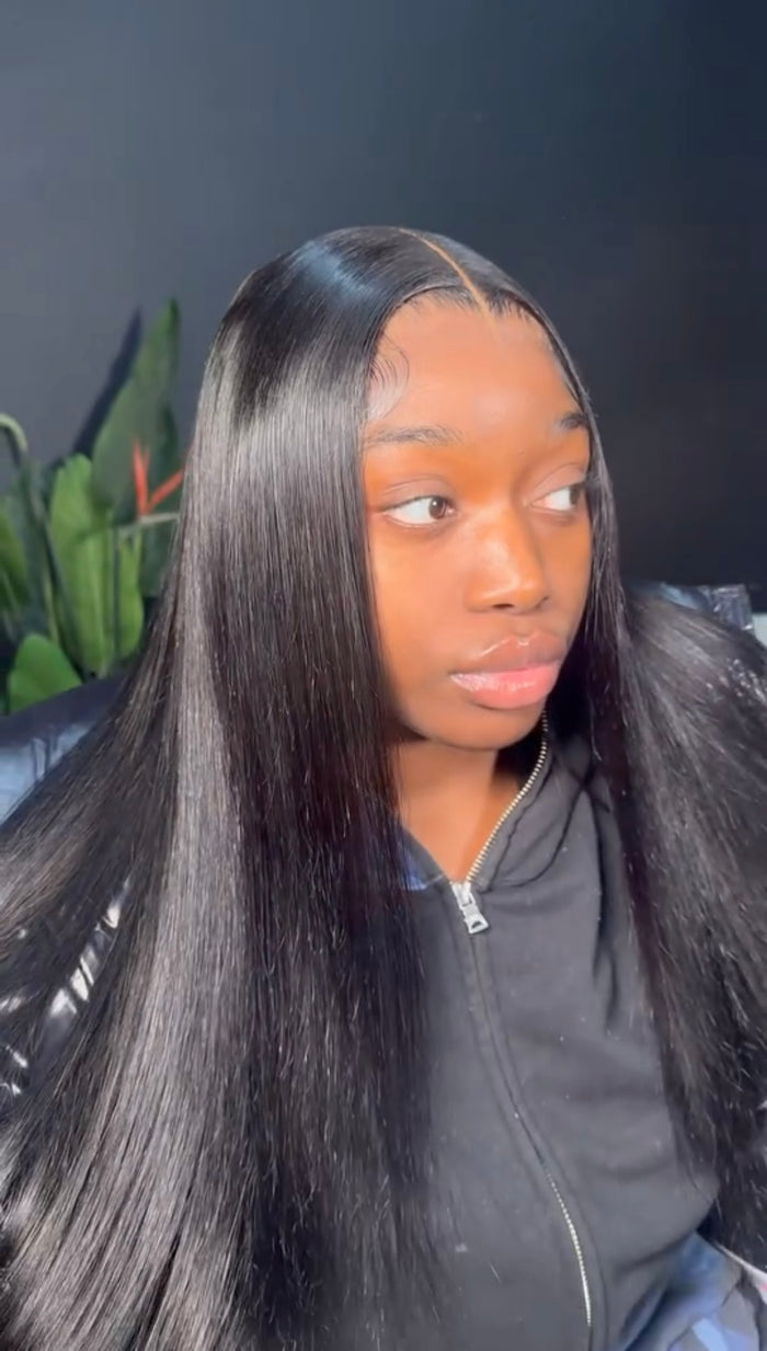Straight Pre-Plucked Pre-Bleached 13x6 HD Frontal Wig