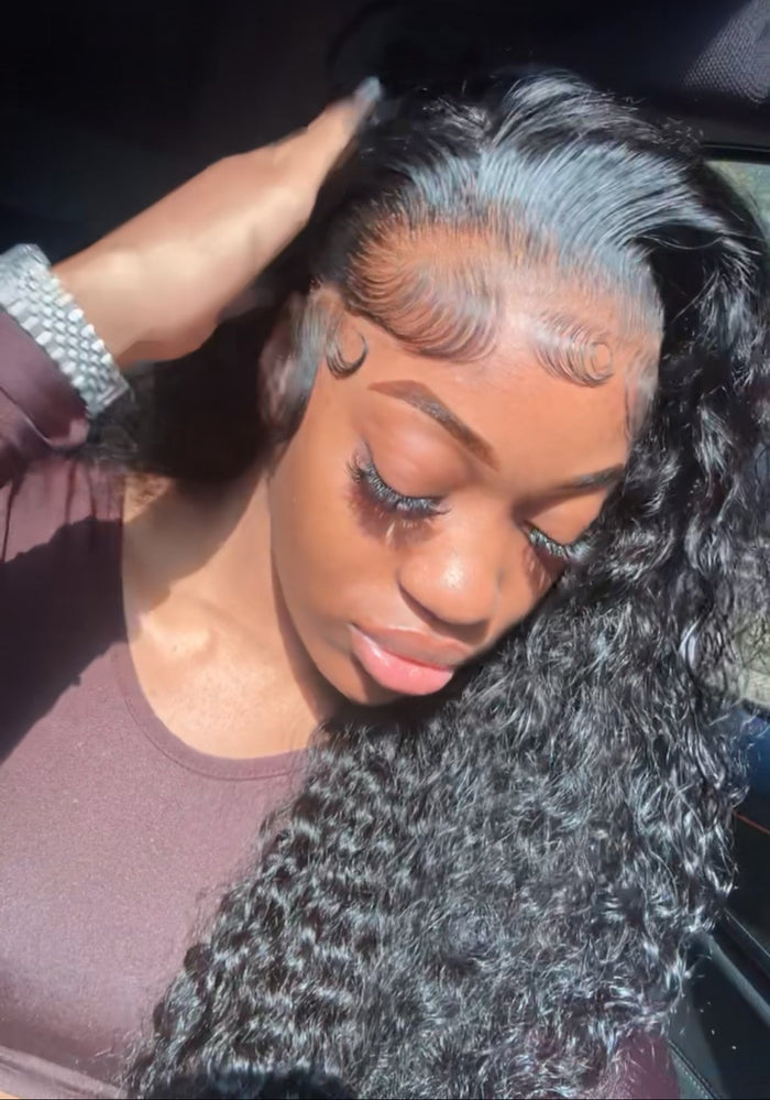 Burmese Curly Pre-Plucked Pre-Bleached 3x6 HD Frontal Wig